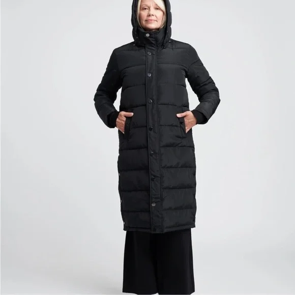 Free People X Universal Standard Everest Black Long Puffer Coat - Picture 13 of 13